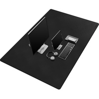 Mydours Schreibtischunterlage aus PU-Leder, 120x70cm Schreibunterlage, Wasserdichter Schreibtischschutz, Leder-Mauspad für Büro und Zuhause (Schwarz)