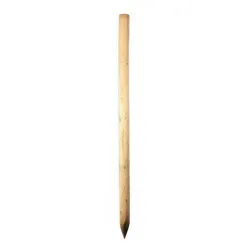 Rundholz ø 8 x 100 cm – Baumstütze aus Kiefer, druckimprägniert – runder Baumpfahl – Rundpfosten für Garten & Grundstück
