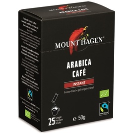 Mount Hagen Bio FT Naturland Instant Kaffee Sticks, 25x2g