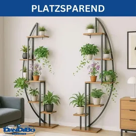 DanDiBo Ambiente Blumenregal 160 x 0 x 0 cm Schwarz