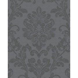 marburg Vliestapete Floral Royal Schwarz-Silber 10,05 x 0,53 m FSC®
