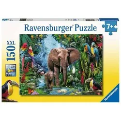 RAVENSBURGER 12901 Kinderpuzzle Dschungelelefanten