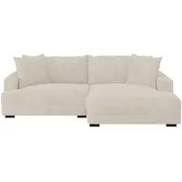 P & B Ecksofa, Beige, Textil, L-Form, 265x180 cm, Made in Europe, Wohnzimmer, Sofas & Couches, Wohnlandschaften, Ecksofas