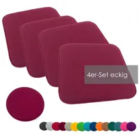 Heimtexland ® 4er Pack Sitzkissen Filz Stuhlkissen Bodenkissen Polster