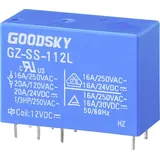 GOODSKY GZ-SS-112L Printrelais 12 V/DC 20A 1 Wechsler 1 St. Tube