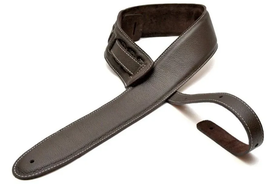 Bourbon Strap Simply brown Gitarrengurt Leder 125cm bis 153cm x 6,5 cm