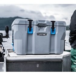 Lifetime Kunststoff Kühlbox Premium 52 L | passive Kühlbox | Grau | 44x69x44 cm