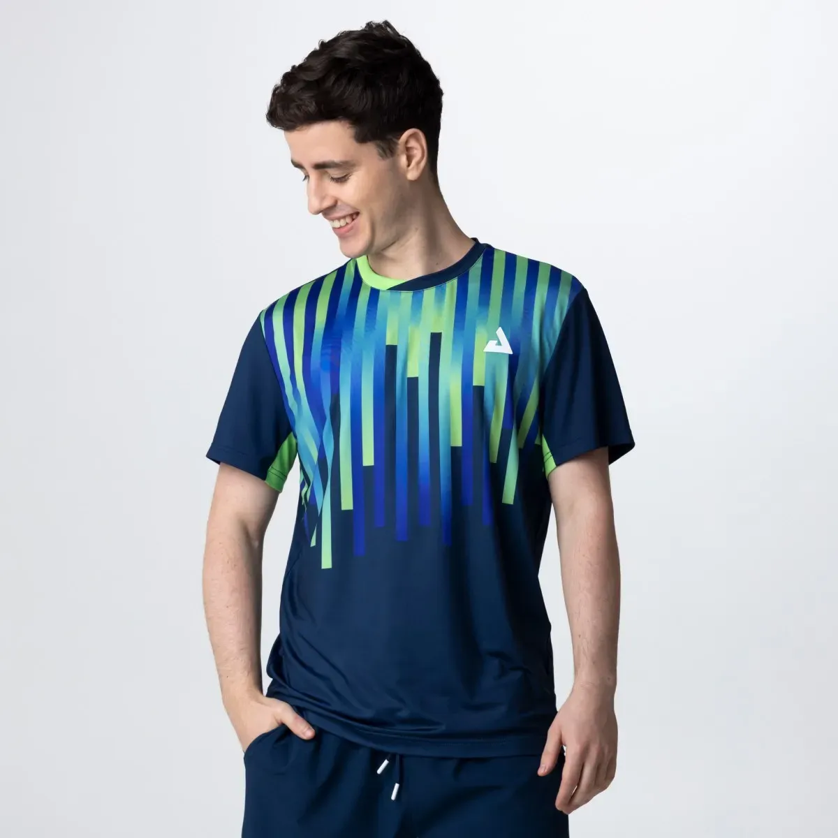 Joola Shirt Geo Competition 25 navy/grün L - L