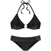 JETTE Triangel-Bikini Damen Schwarz 34 Cup C/D