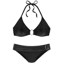JETTE Triangel-Bikini Damen Schwarz 34 Cup C/D