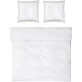 Möve Bettwäsche, Weiß, Grau, Textil, 200x200 cm, Schlaftextilien, Bettwäsche, Bettwäsche