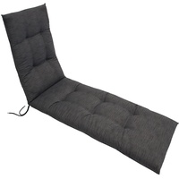DEGAMO Auflage Arizona für Liege Deckchair Relaxsessel, 46x175cm, anthrazitfarben