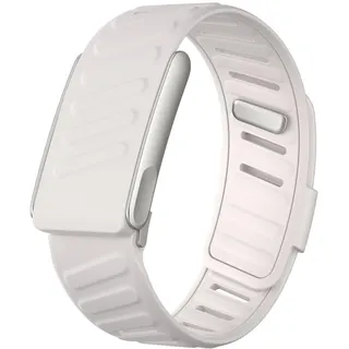 Generisch Robustes Komfort-Silikon-Armband, kompatibel mit Whoop 5.0 | Whoop 5MG Band, strapazierfähiges, weiches Silikon-Sportschlaufen-Ersatzband, mit Metallrahmen-Anschluss (Weiß, Whoop 5.0)