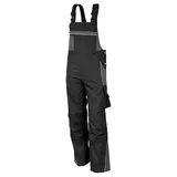 Qualitex HIGH QUALITY WORKWEAR Latzhose PRO schwarz/grau Damen: 50 Herren: 56