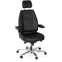 HJH Office 24 HOURS Leder Schwarz