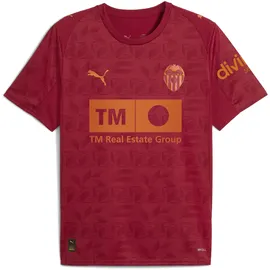 Puma Valencia CF Trainingsshirt 2025/26 Auswärtstrikot orange/rot Herren Gr. XS