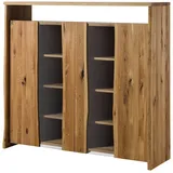 MASSIVMOEBEL24.DE Highboard 160 x 147 x 45 cm Beige