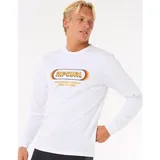 Rip Curl Icons Of Surf Upf Langarm-rashguard - White - S