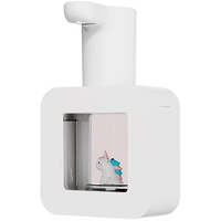 Automatischer Seifenspender für Kinder, berührungsloser automatischer Sensor-Seifenspender Cartoon Smart Foam Soap für Küche und Bad(weiß - Einhorn)