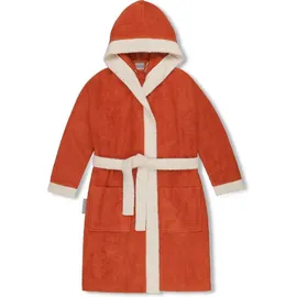 Normani Kinder Bademantel aus Bio-Baumwolle Elounda in Orange | Gr.: 122/128
