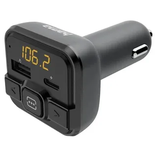 Hama 00014170, FM, 87,6 - 107,9 MHz, MicroSD (TransFlash), Zigarettenanzünder, 2 A, 5 V - Schwarz