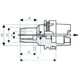 WTE Hydrodehnspannfutter DIN69893A HSK-A63 18x90mm