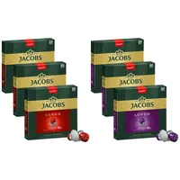 JACOBS Kapseln Nespresso®* kompatibel je 3x20 Lungo 6 Classico + Lungo 8 Intenso
