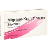 Hermes Arzneimittel Migräne-Kranit 500mg Zäpfchen