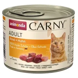 Animonda 24x 200g Adult Rind & Huhn animonda Carny Katzenfutter nass