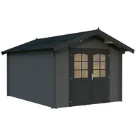 Palmako Gartenhaus Lotta 10,0 m2 - 34 mm Grau
