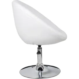 vidaXL Barhocker 2 Stk. Weiß Kunstleder