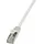 Logilink CP2032S RJ45 Patchkabel CAT 6 F/UTP 1.00 m Grau mit Rastnasenschutz 1 St.
