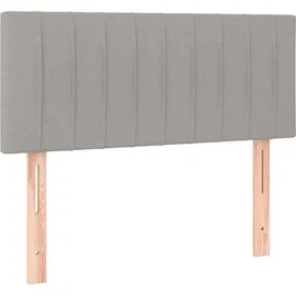 vidaXL Boxspringbett 100 x 200 cm Hellgrau