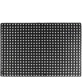 karat homeliving KARAT Ringgummimatte Octo Door - Recyclebare Gummiringmatte Wabenmatte Schwarz - 60 x 80 x 2,3 cm