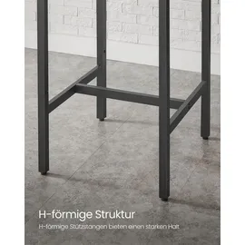 VASAGLE Bartisch Stehtisch 60 x 60 x 92 cm Grau/Schwarz