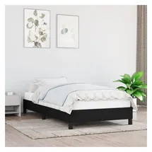 vidaXL Bettgestell 90 x 200 cm Schwarz