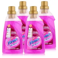 Vanish Oxi Action Konzentriertes Gel 750ml Wäsche Booster ohne Chlor (4er Pack)