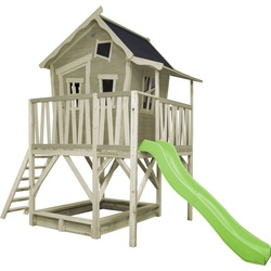 Spielturm EXIT „Crooky 550“ Spieltürme beige (natur, grün) Kinder Spielturm BxTxH: 381x180x259 cm