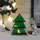 Marrakesch Orient & Mediterran Interior Teelichthalter Christbaum 17cm Grün aus Glas als Weihnachtsdeko Finse