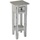 Garden Pleasure PADEA Beistelltisch Massivholz weiß 25,0 x 25,0 x 67,0 cm