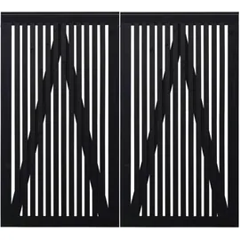 Plus Doppeltor Sendai 200 x 180 cm RAL 9005 Schwarz