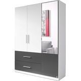 Rauch Kleiderschrank Alvor ¦ mehrfarbig ¦ Maße cm B: 136 H: 197 cm x 54