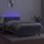 vidaXL Boxspringbett mit Matratze & LED Hellgrau 80x200 cm Samt