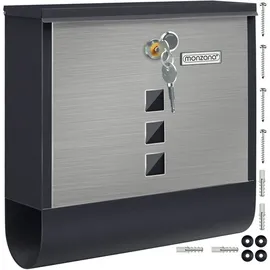 monzana schwarz inkl. Zeitungsfach