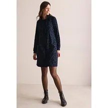Cecil Midikleid Leo-Muster Blau 46