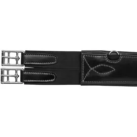 Acavallo Anatomischer Langgurt Kalbsleder mit Gel Farbe:schwarz, Größe:125