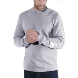 CARHARTT SLEEVE LOGO T-Shirt L/S EK231 - heather grey - M
