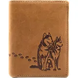 lemasi Huskies Geldbörse unisex braun