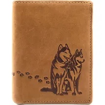 lemasi Huskies Geldbörse unisex braun