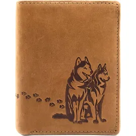 lemasi Huskies Geldbörse unisex braun